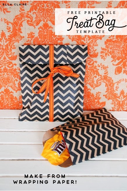 Leonardoda Mauve Voluntary Make Your Own Halloween Treat Bags from Wrapping Paper! - Ella Claire & Co.