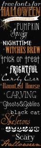 15 fabulous FREE Halloween Fonts with links to download! Perfect for Halloween Crafting, Projects, and Party Decor