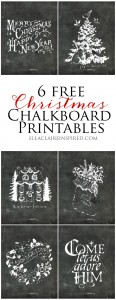 6 Free Christmas Chalkboard Printables | My Gift to You - Ella Claire &amp; Co.