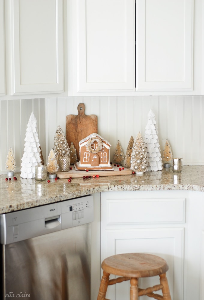 Vintage Christmas gingerbread village | Christmas Kitchen by Ella Claire 
