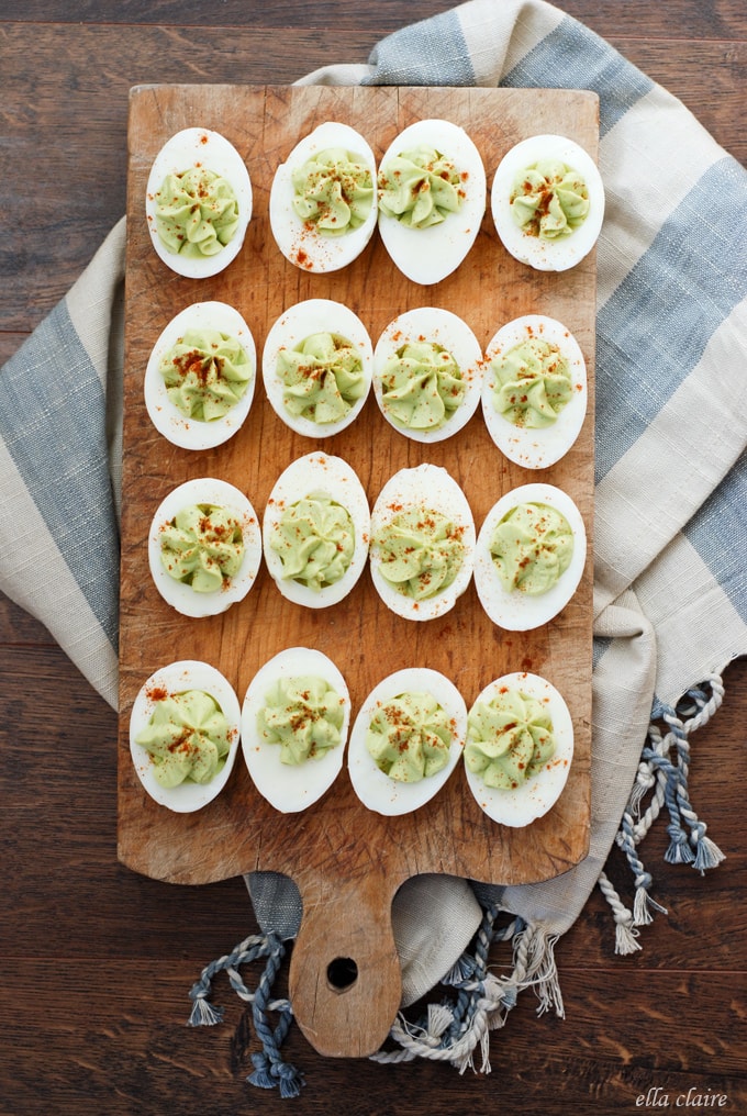Delicious, healthy and easy Avocado Deviled Eggs