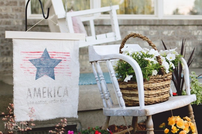 Patriotic Vintage Garden Flag