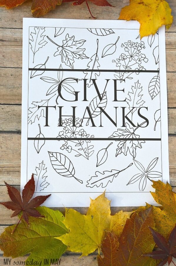 Give Thanks | Free Printable - Ella Claire &amp; Co.