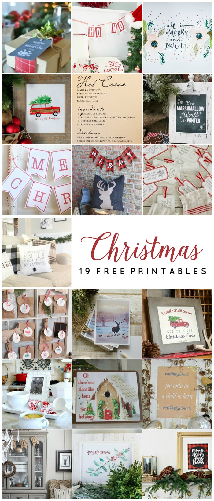 19 Free Christmas Printables