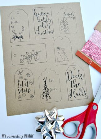 Free Printable Christmas Gift Tags - Ella Claire &amp; Co.