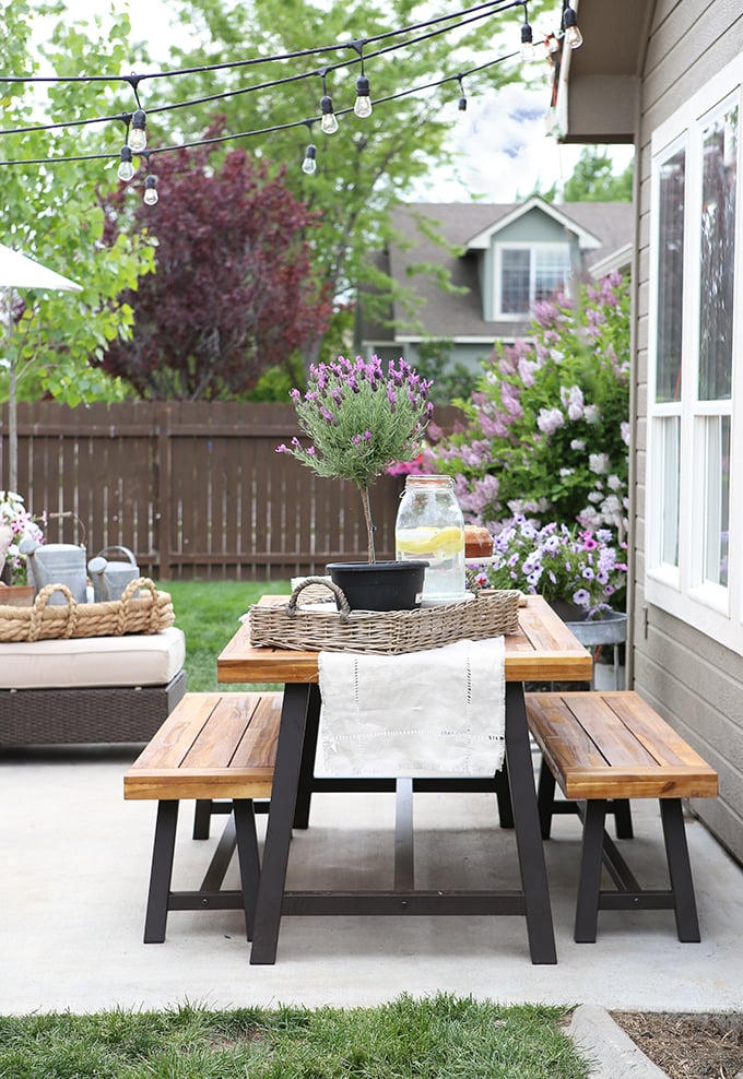 Create a cozy and inviting multi-functional patio space the whole family will enjoy all summer long!