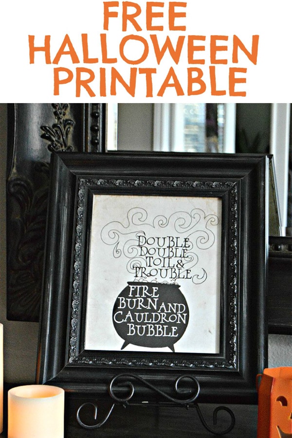 Double Double Toil and Trouble | Free Printable - Ella Claire &amp; Co.
