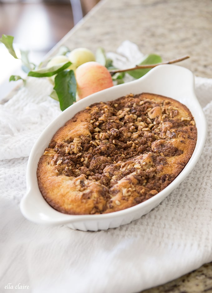 Walnut and Apple Coffee Cake Ella Claire