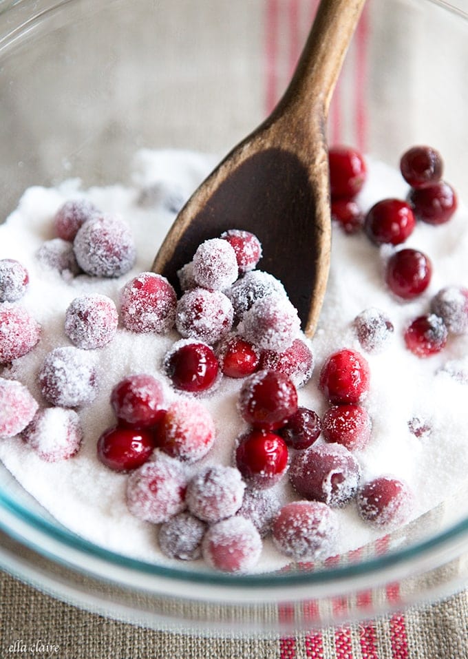 Festive Sugared Cranberries Recipe