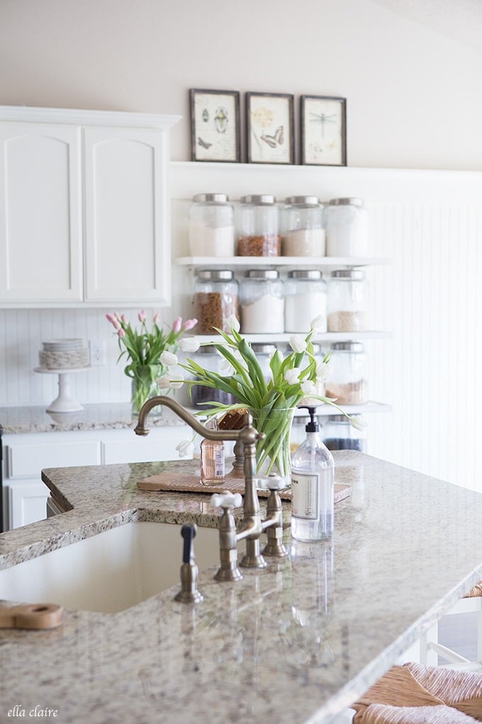 Spring Farmhouse Home Tour with Vintage and DIY touches