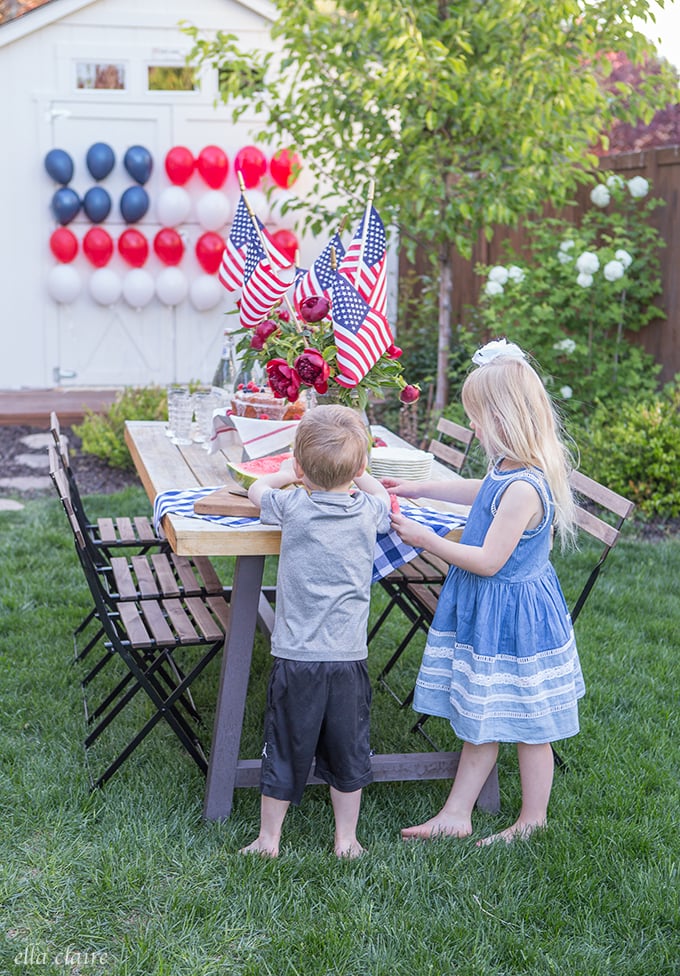 Patriotic Balloon Flag for 4th of July or Memorial Day