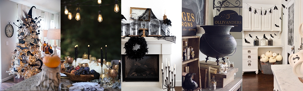 25 Halloween Home Tours with tons of creative decorating ideas kellyelko.com #halloween #halloweendecor #halloweendecorating #falldecor #falldecorating 