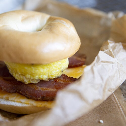 Freezer Breakfast Bagel Sandwiches Ella Claire & Co.
