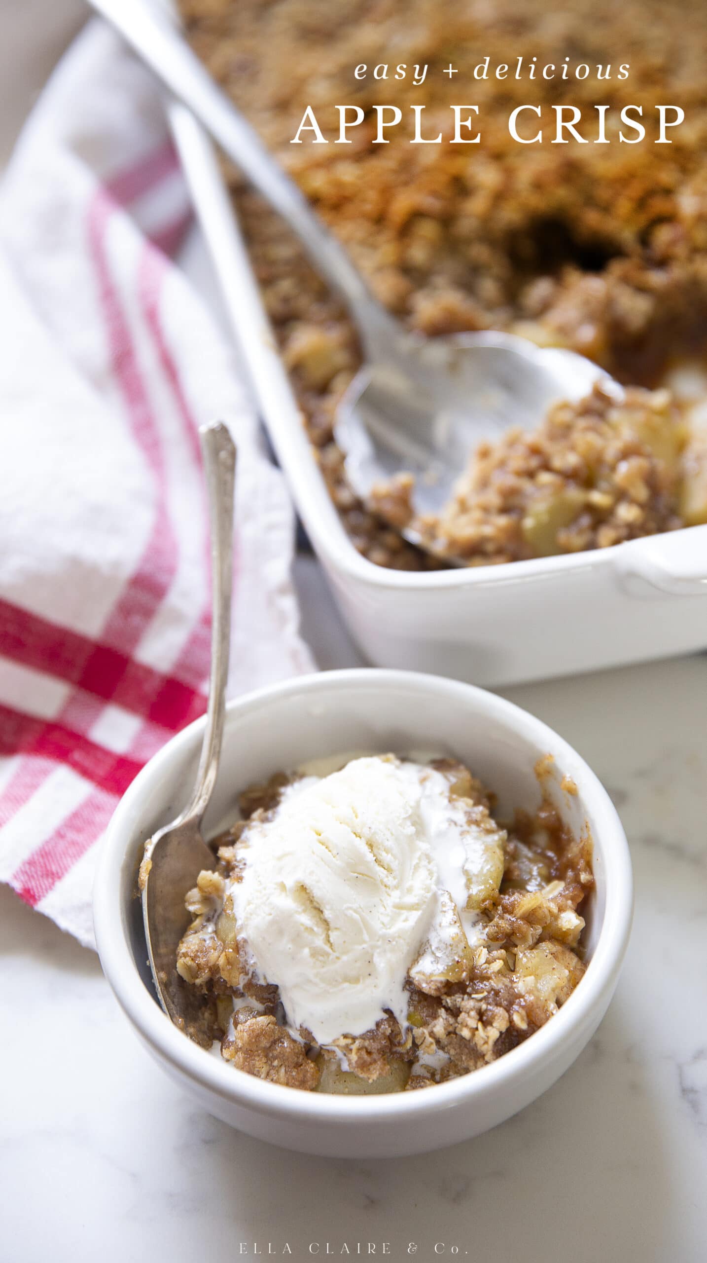 Apple Crumble Recipe with Oats Ella Claire & Co.