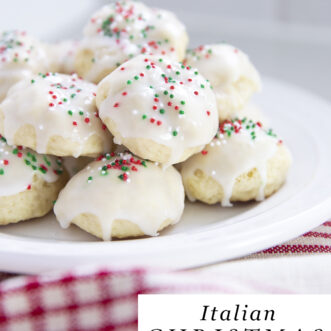 plate of Italian Christmas Cookies