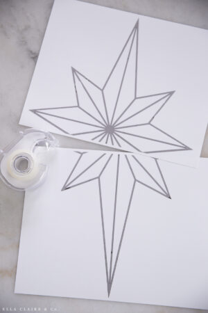 DIY Tree Topper- Christmas Star Free Printable - Ella Claire &amp; Co.