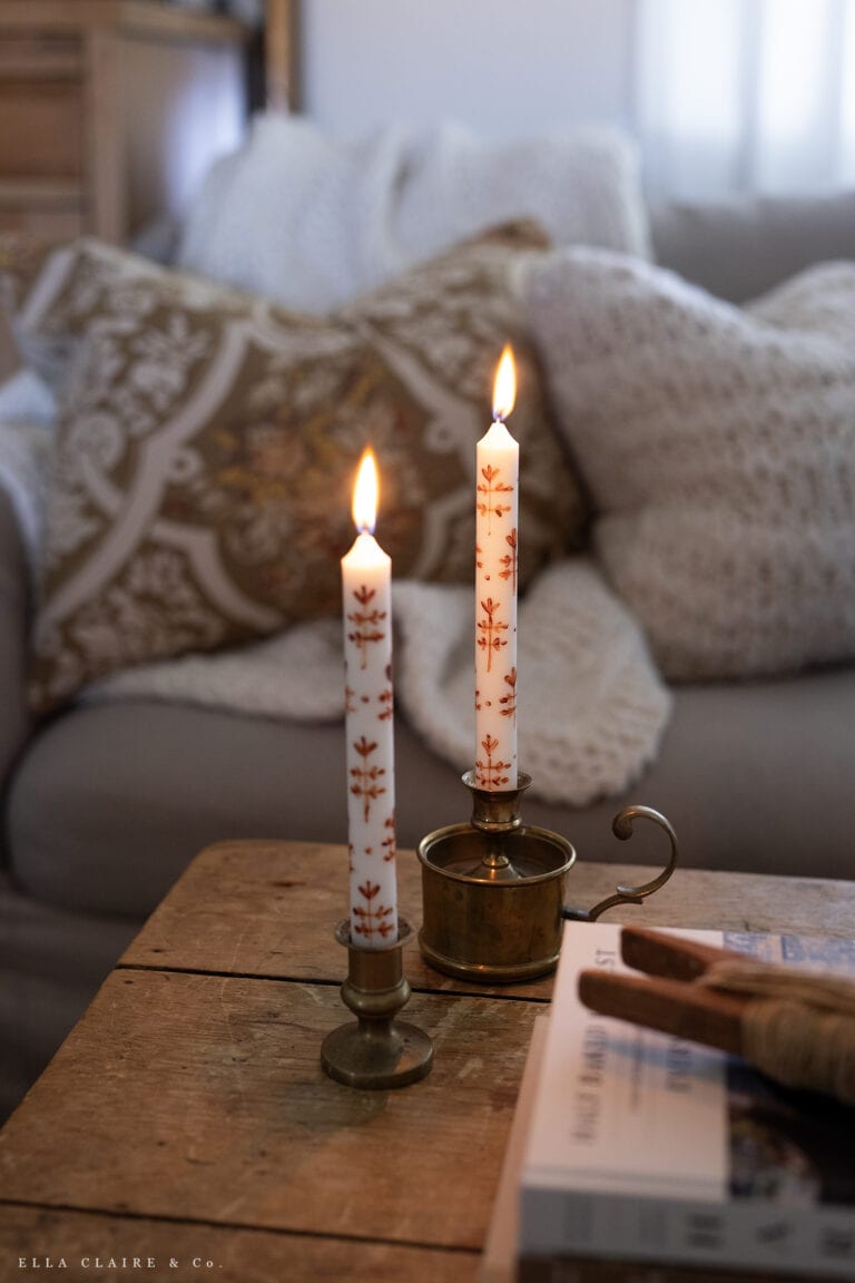 How to Paint Candles Ella Claire & Co.